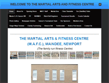 Tablet Screenshot of mafcmartialarts.com